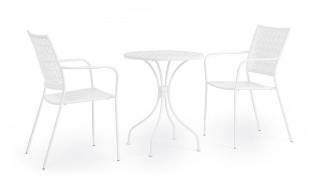 4x Sedia C-Br Lizette Bianco