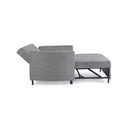 Divano letto due posti CLAYTON Grigio 166x88x h84 cm
