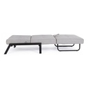 Divano letto salvaspazio un posto in tessuto Beige HAYDEN 95x96x h79 cm