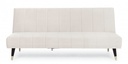 Divano-Letto Alma 3 posti Beige effetto velluto 180x88x82h cm