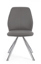 4x Sedia Maxwell Pu Grigio