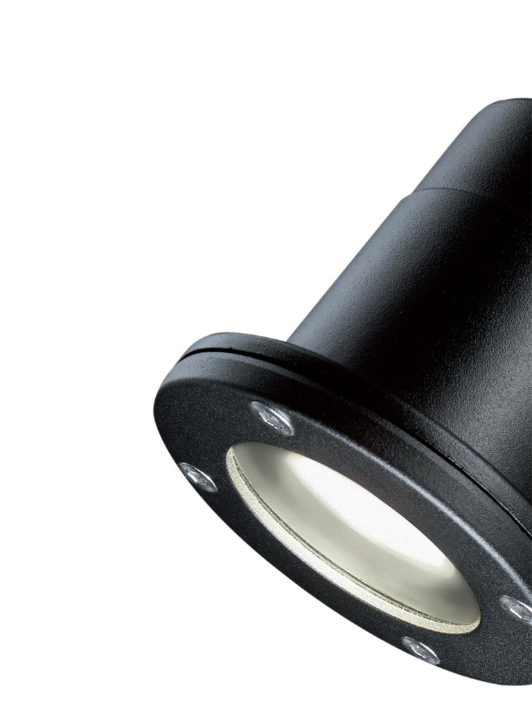 Faretto Gu10 C/Picchetto  linea spot  nero