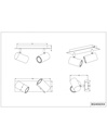 Faretto Marley Base Oro 2 Spot Cilindrici Neri Orientabili Trio Lighting