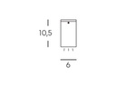 Faretto Plafone 4W Led 4000K  linea sino  bianco