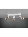 Faretto Spot 3xE27 Vannes Bianco L44 cm Trio Lighting