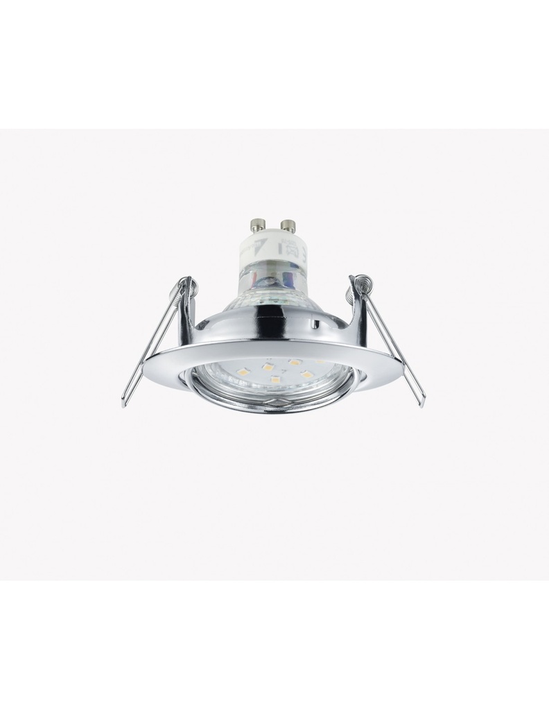 Faretto da Incasso Rotondo Jura 1xGU10 Cromo Ø8 cm Trio Lighting