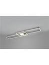 Ganado plafoniera led rettangolare acciaio retro-illuminata rgb con telecomando multifunzione l. 110cm Moderno LED