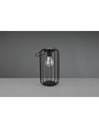 Lampada Da Appoggio Gabbia Metallo Nero Cotoca Con Sensore Trio Lighting