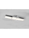 Lampada Da Soffitto 2 Rettangoli Led Dimmer Charleston Alluminio Trio Lighting