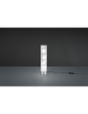 Lampada Da Tavolo Cilindro Led Rgb Rico Cromo Stoffa Microforata Con Smart Control Trio Lighting