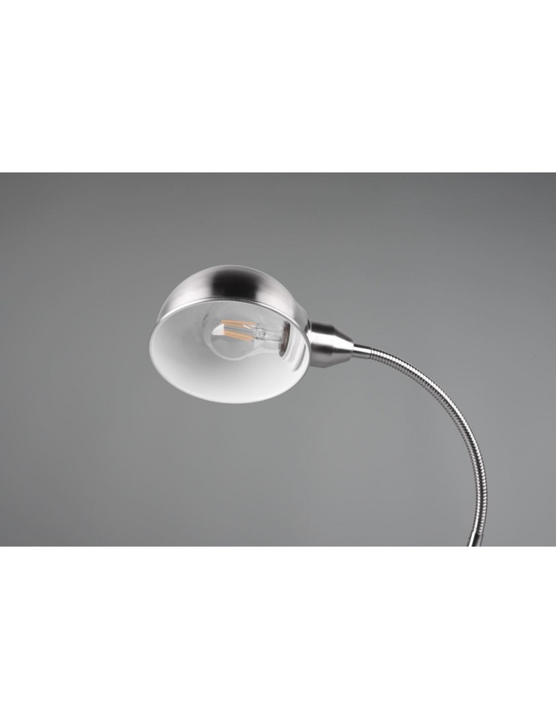 Lampada Scrivania Braccio Flessibile Nichel Perry Trio Lighting