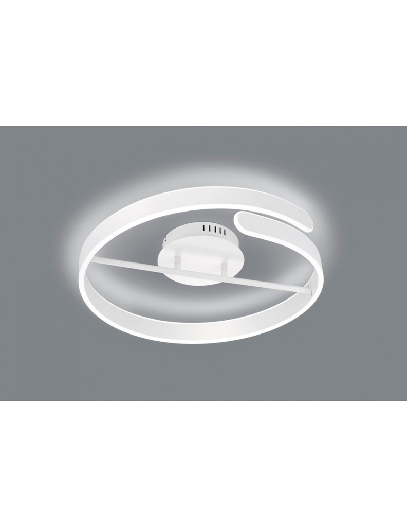 Lampada Soffitto Design Cerchio Led Dimmer 4000k Parma Bianco Trio Lighting