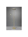 Lampada Terra Touch Dimmer Led Con Spot Da Lettura Franklin Ottone Satinato Trio Lighting