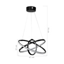 Lampada a sospensione Costana tre cerchi Led MDL4236