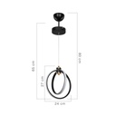 Lampada a sospensione Felicia due cerchi Led ASZ1591