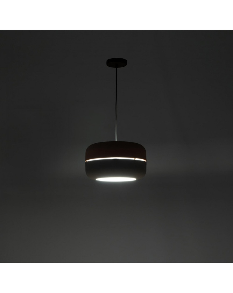 Lampada a sospensione Idra in metallo rosa e grigio STS