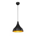 Lampada a sospensione Leda ASZ1338 in metallo nero