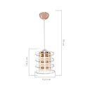 Lampada a sospensione Mira ASZ1261 metallo bianco