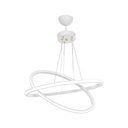 Lampada a sospensione Muso due anelli bianchi Led MDL4438