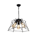 Lampada a sospensione Tena MDL3854 luci in metallo nero asimmetrico
