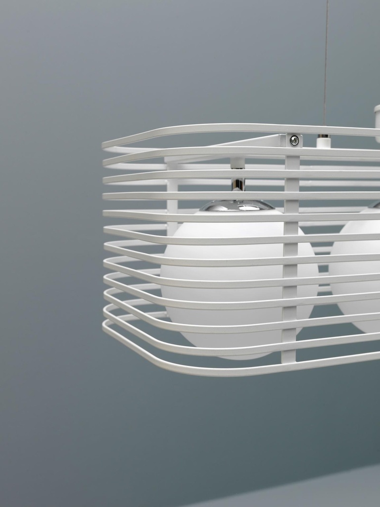 Lampada a sospensione bianco 25 cm x 60 cm H. 120 cm
