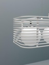 Lampada a sospensione bianco 25 cm x 60 cm H. 120 cm