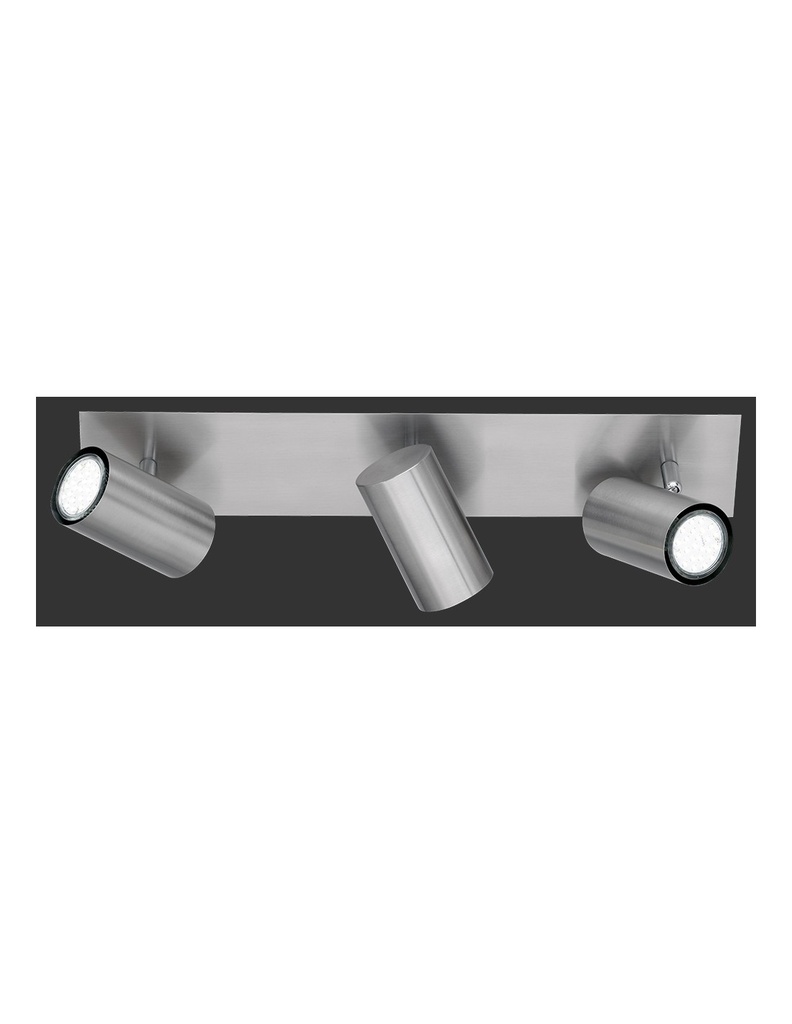 Lampada da Soffitto 3 Faretti Spot Orientabili Marley Nichel Trio Lighting