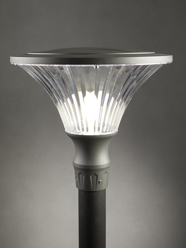 Lampada da esterno in alluminio pressofuso con luce diretta e diffusore trasparente - 50W salvia