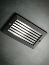 Lampada da incasso in alluminio pressofuso con diffusore in vetro satinato nero