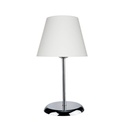 Lampada da tavolo Elva ASZ1047 in metallo e paralume tessuto