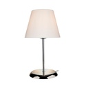 Lampada da tavolo Elva ASZ1047 in metallo e paralume tessuto