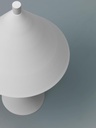 Lampada da tavolo in metallo bianco D25xD25x45h cm