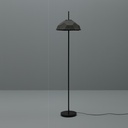 Lampada da terra paralume in cartone riciclato nero D34xD34x160h cm
