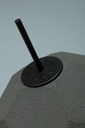 Lampada da terra paralume in cartone riciclato nero D34xD34x160h cm