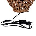 Natural rattan lamp with ø25h35,5 cm base