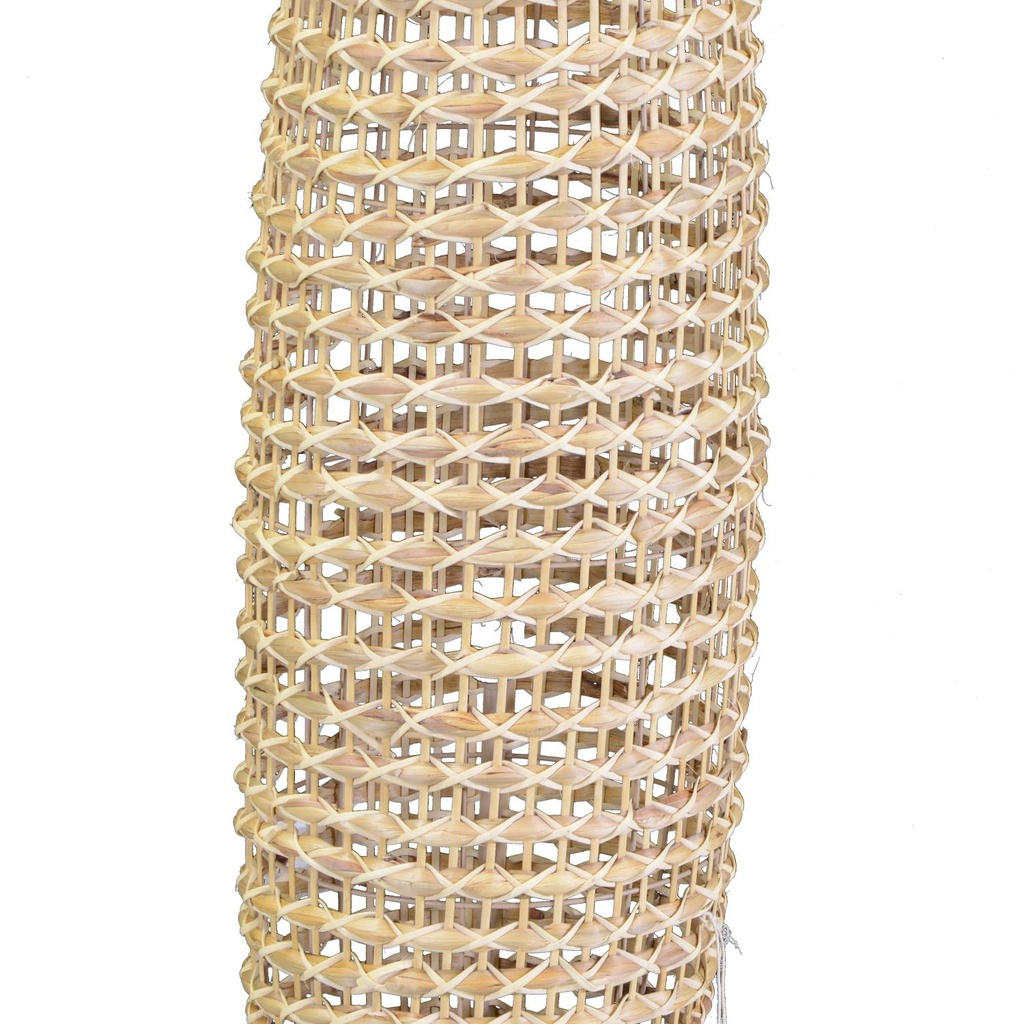 Natural rattan floor lamp with ø31h119,5 cm base