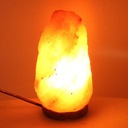 Wood base salt lamp 2-4 kg with cmø15h19 connection