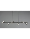Lampadario 6 Faretti GU10 Orientabili Marley Nichel Trio Lighting