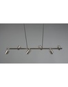 Lampadario 6 Faretti GU10 Orientabili Marley Nichel Trio Lighting
