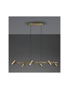 Lampadario 6 Faretti GU10 Orientabili Marley Ottone Invecchiato Trio Lighting