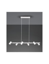 Lampadario Bianco 6 Spot Cilindrici GU10 Orientabili Marley Trio Lighting