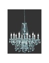 Lampadario Classico 10 Luci Lüster Cromo Pendenti Decorativi Trio Lighting