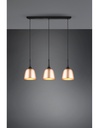 Lampadario Lineare 3 Pendel Sospesi Ottone Chiron Trio Lighting