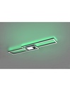 Lampadario Plafoniera Rettangoli Doppia Emissione Led Ganado Nero Trio Lighting