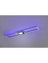Lampadario Plafoniera Rettangoli Doppia Emissione Led Ganado Nero Trio Lighting