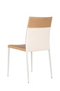 4x Sedia in similpelle marrone 41,5x44x85h cm 