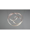 Lampadario Vortice Moderno Yara Nichel Led Dimmer Trio Lighting
