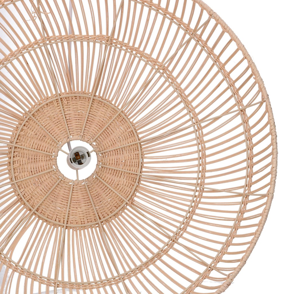 Natural rattan chandelier with ø60,5h21,5 cm attachment