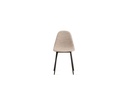 4x Sedia in similrattan con seduta beige 43x38x86,5h cm