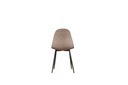 4x Sedia in similrattan con seduta beige 43x38x86,5h cm